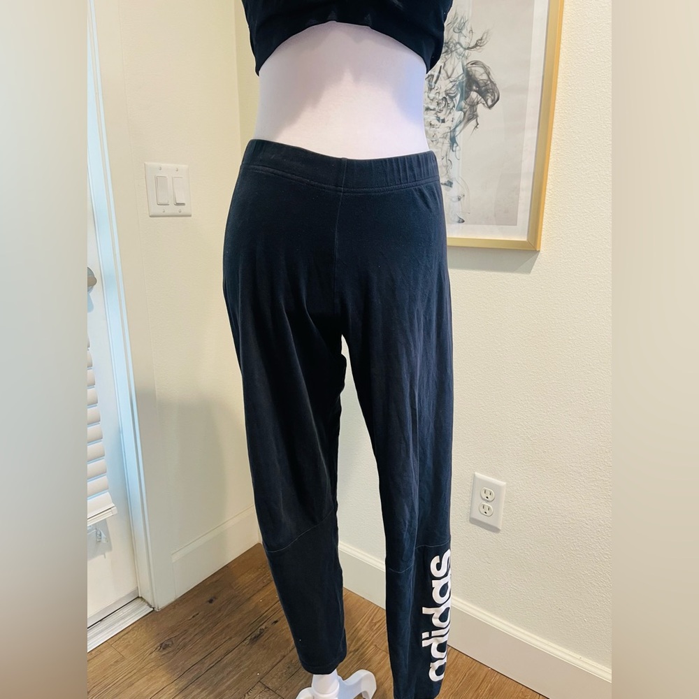 Black Joggers with White Logo